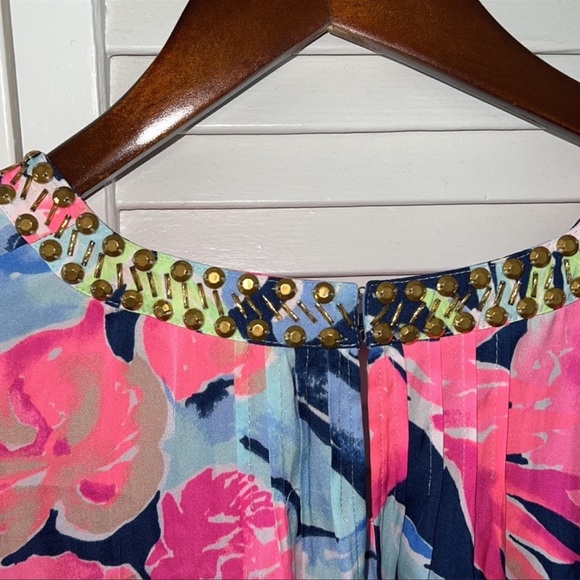 Lilly Pulitzer Arielle Romper Size Small NWT in high tide - Picture 7 of 9